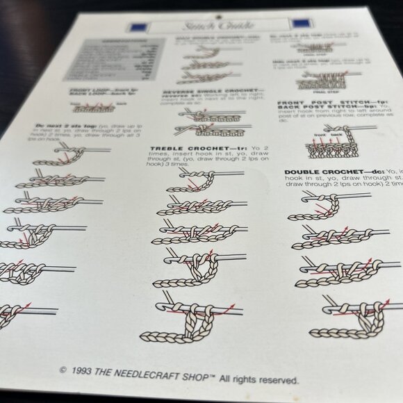 Vintage Afghan Calendar 1994 - The Needlecraft Shop #941212 With stitch Guide - Picture 2 of 4